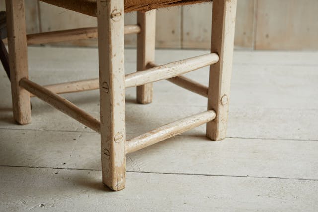 An Original Pair of Irish Súgán Folk Art Chairs