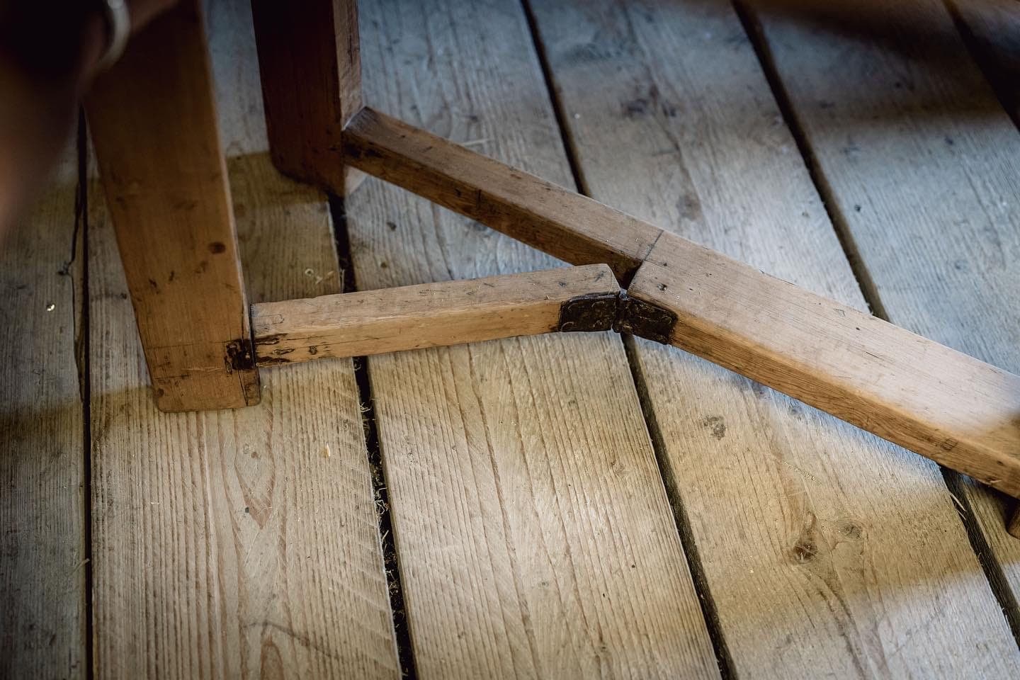 An 18th Century Swedish Slagbord Drop Leaf Table