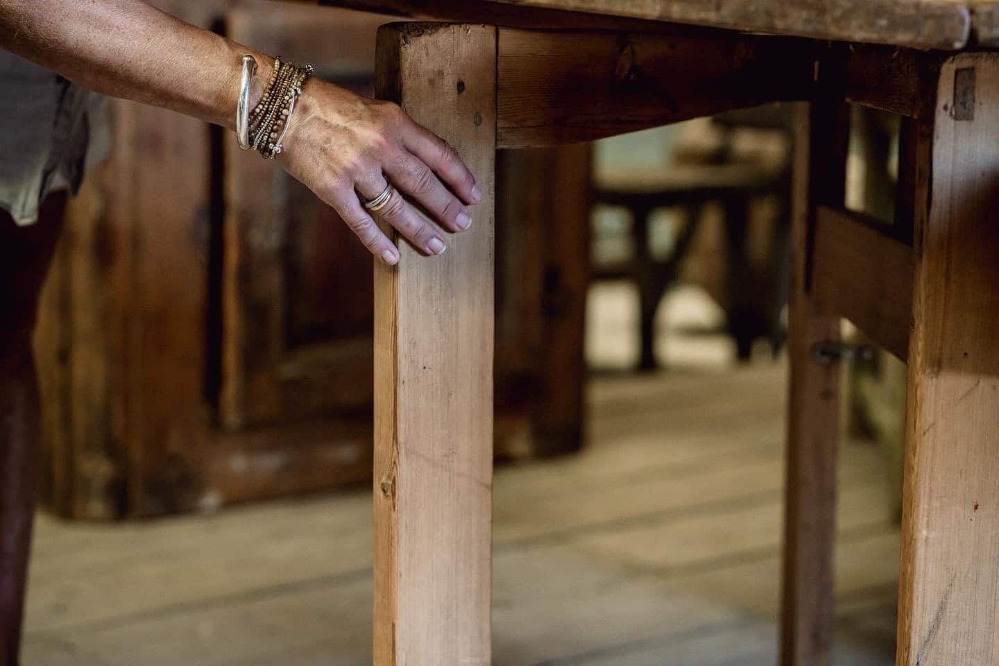 An 18th Century Swedish Slagbord Drop Leaf Table