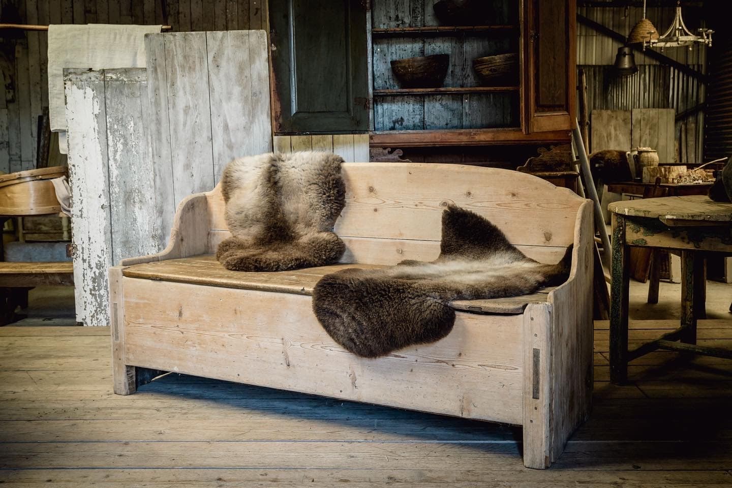 An 18th Century Swedish Slagbord Drop Leaf Table