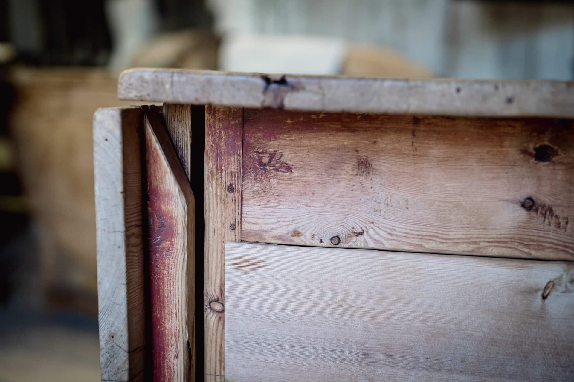 An 18th Century Swedish Slagbord Table in Original Paint