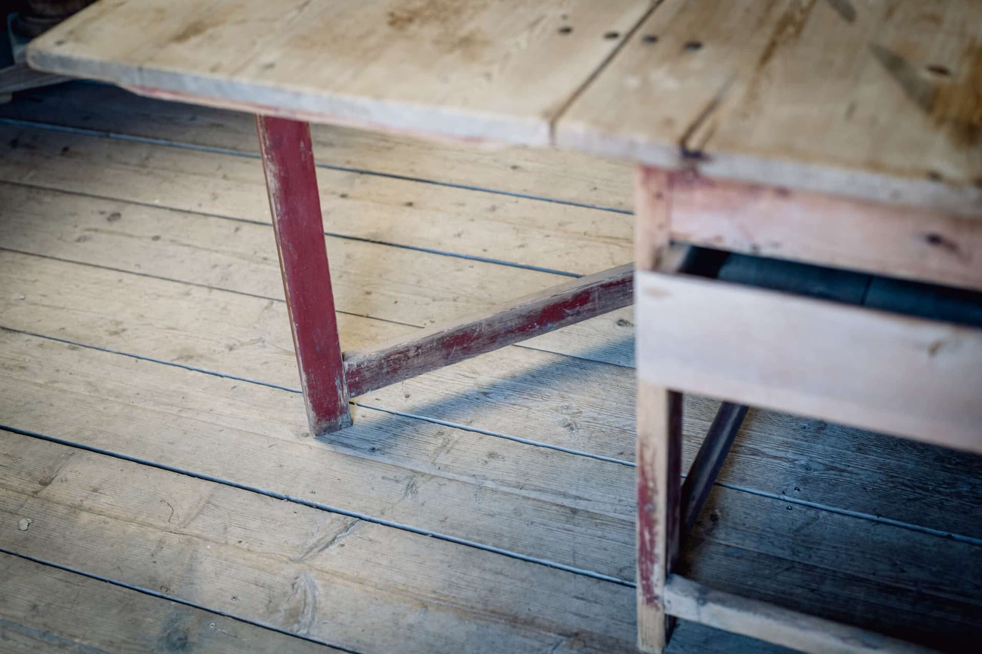 An 18th Century Swedish Slagbord Table in Original Paint