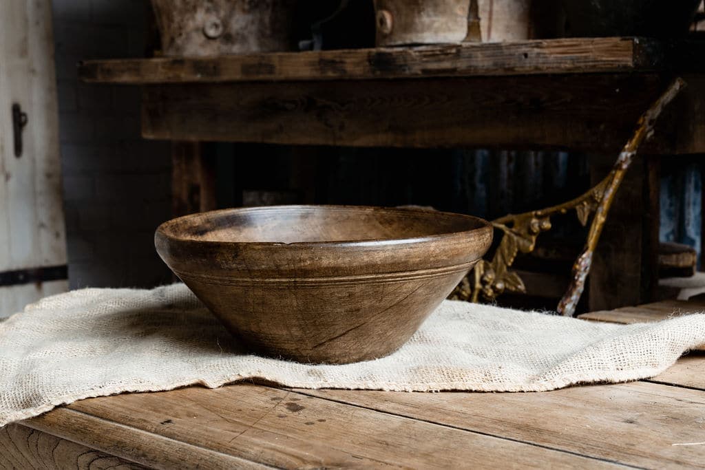 A Welsh Dairy Bowl - Made of Beech