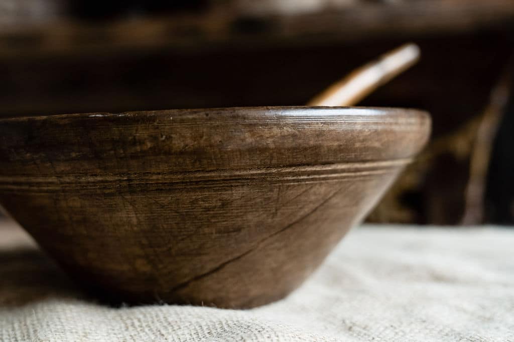 A Welsh Dairy Bowl - Made of Beech