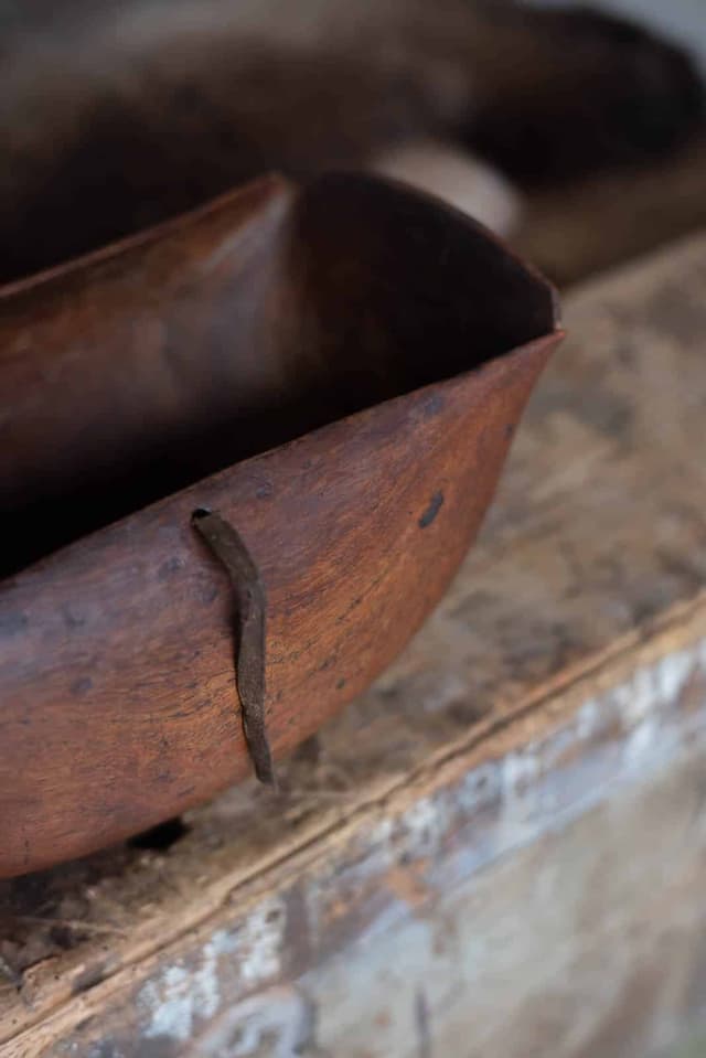 Hand Carved Antique Tribal Turkana Vessel / Bowl