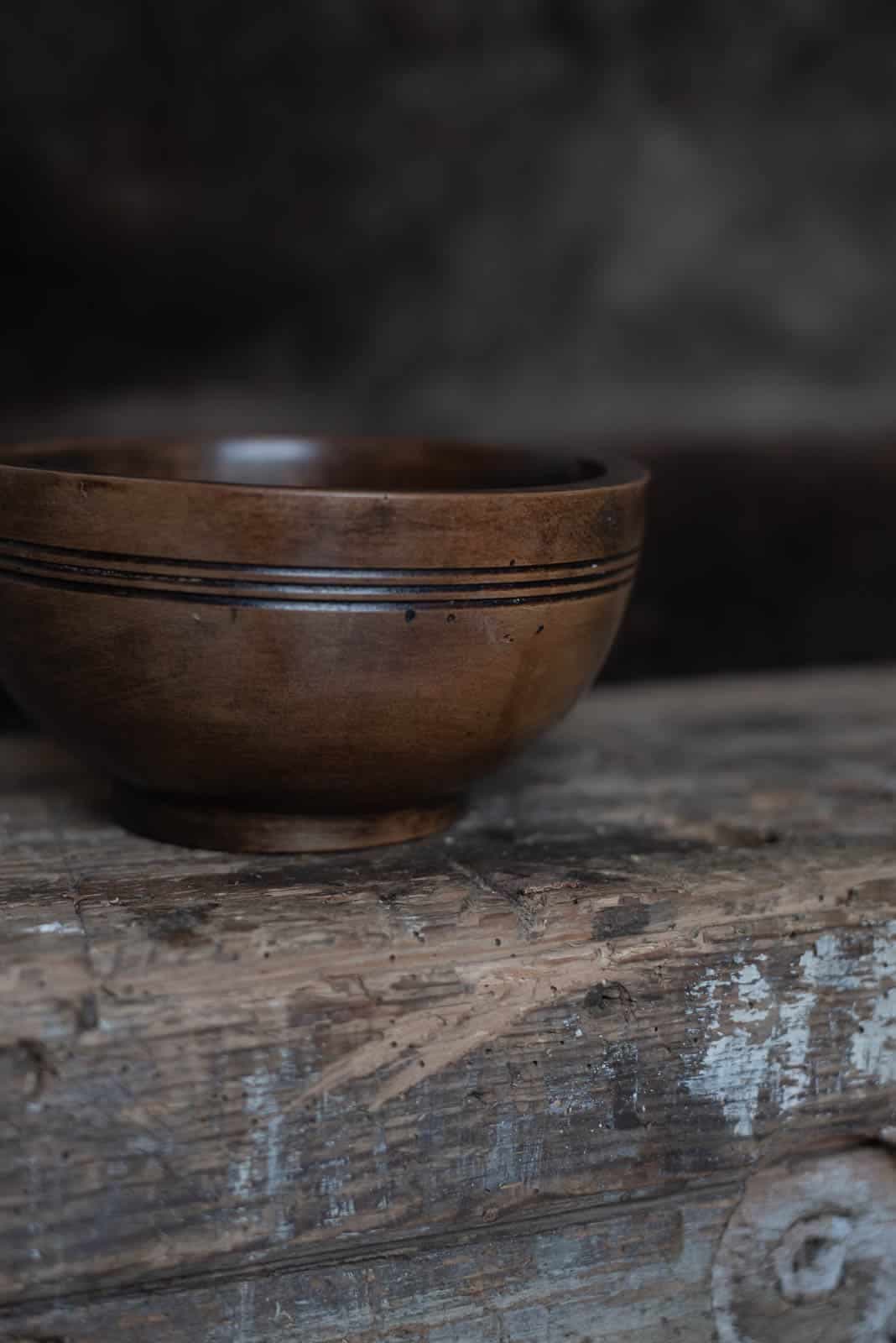 A Diminutive Antique Welsh Turned Sycamore Bowl