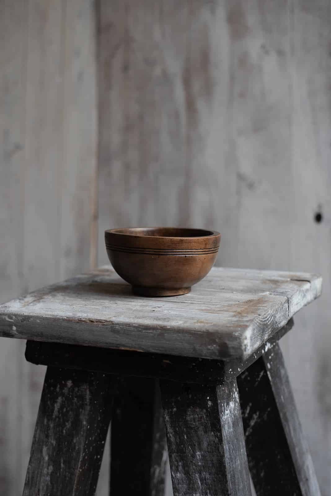 A Diminutive Antique Welsh Turned Sycamore Bowl