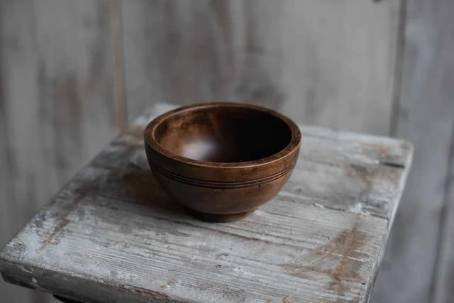 A Diminutive Antique Welsh Turned Sycamore Bowl