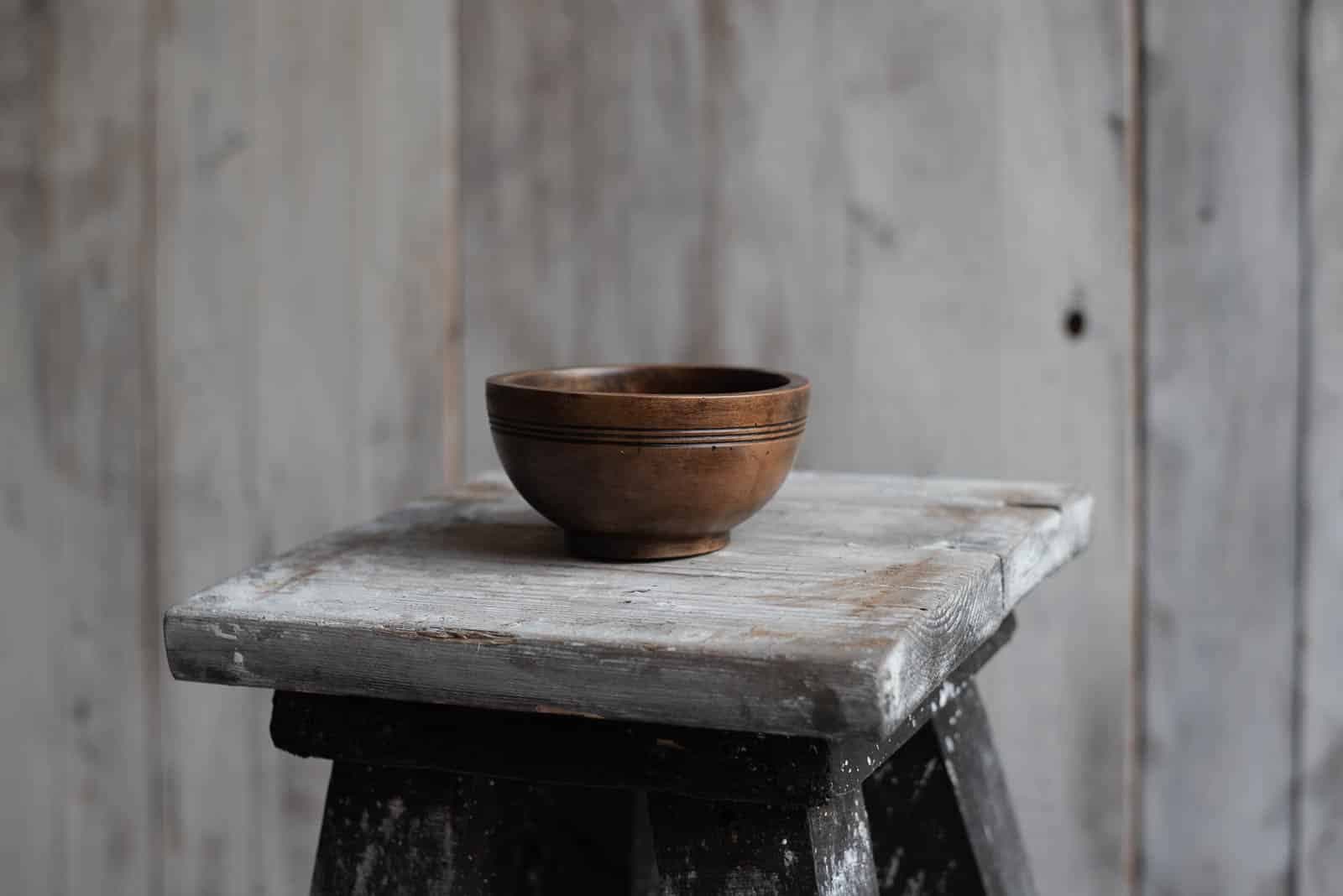 A Diminutive Antique Welsh Turned Sycamore Bowl