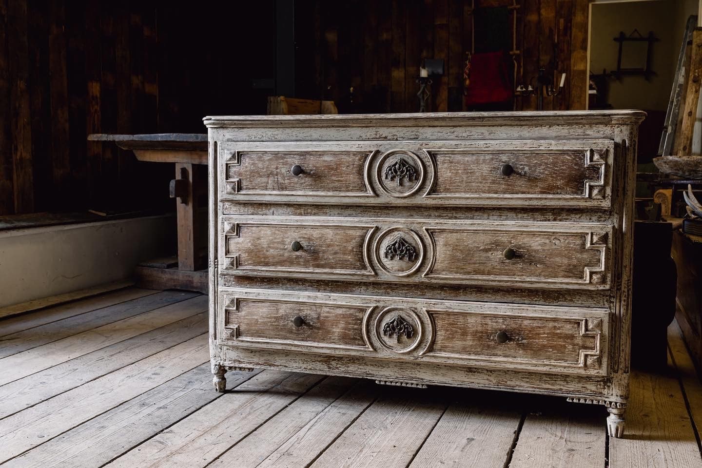 French Oak 19th Century Commode