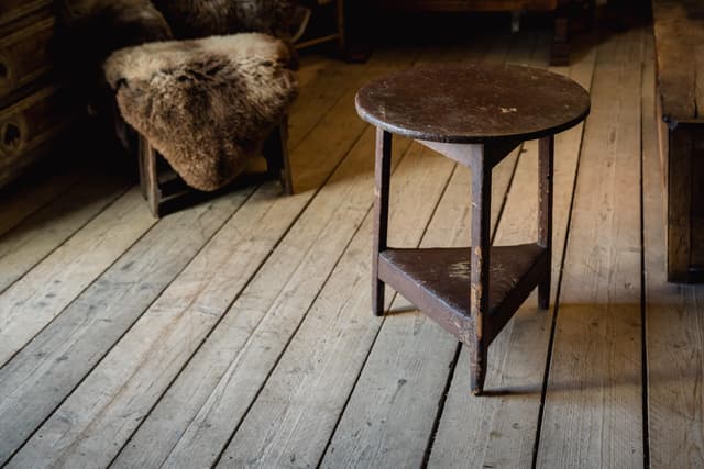 Antique Pine Welsh Cricket Table