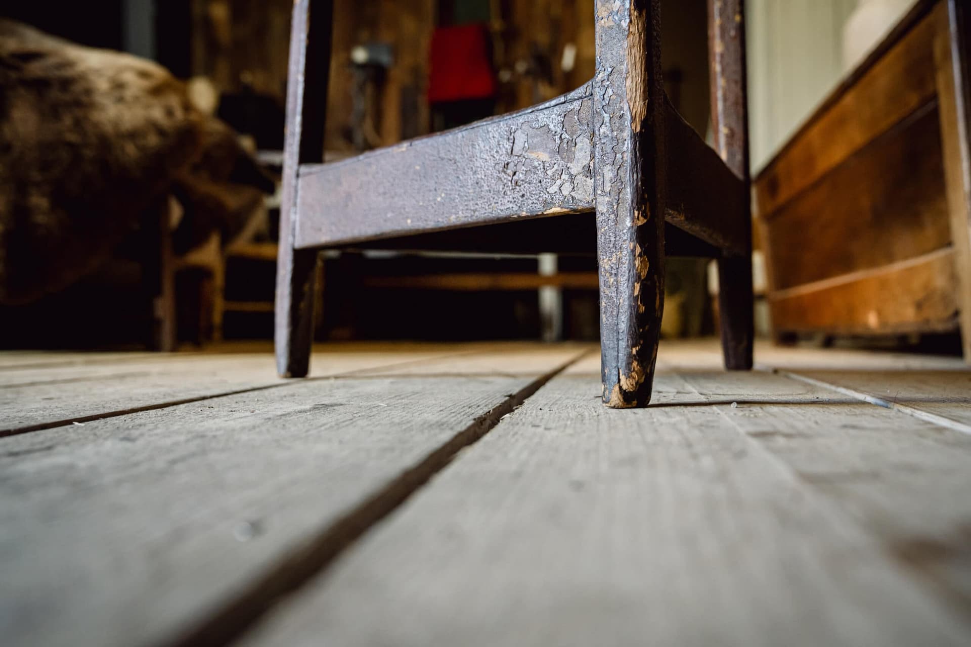 Antique Pine Welsh Cricket Table