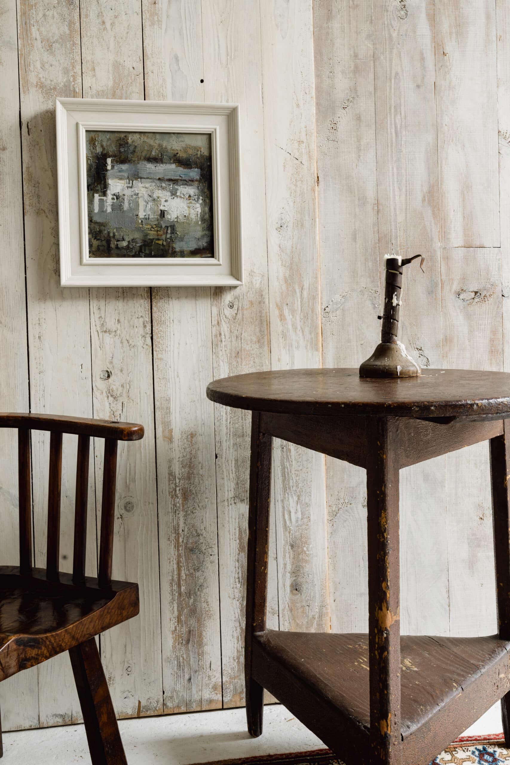 Antique Pine Welsh Cricket Table