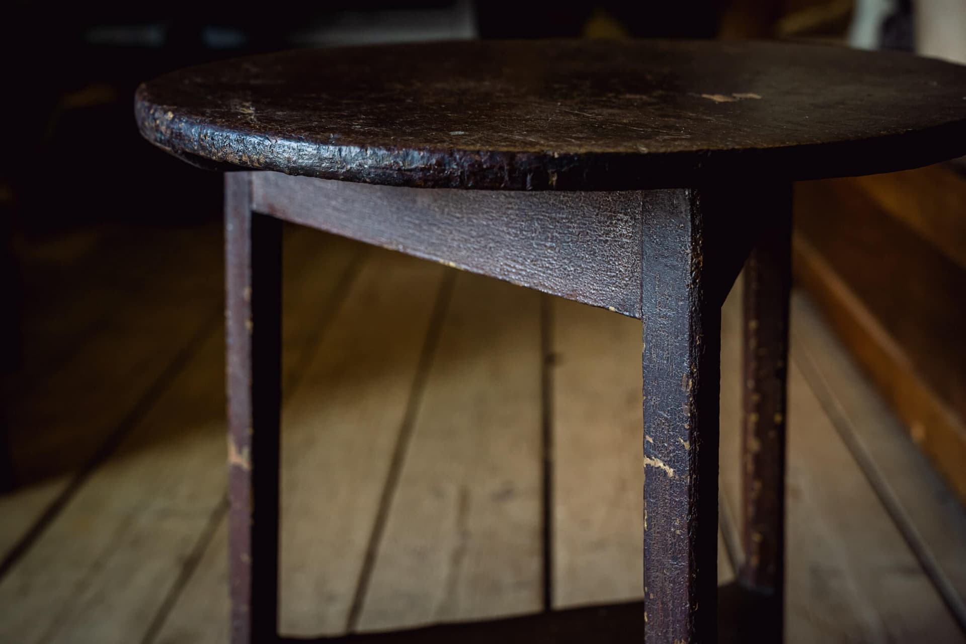 Antique Pine Welsh Cricket Table