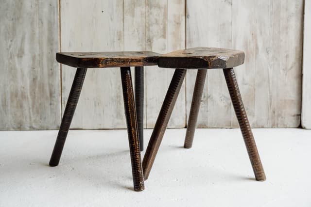 Exceptional Pair of 19th Century Sheffield Cutler's Stools