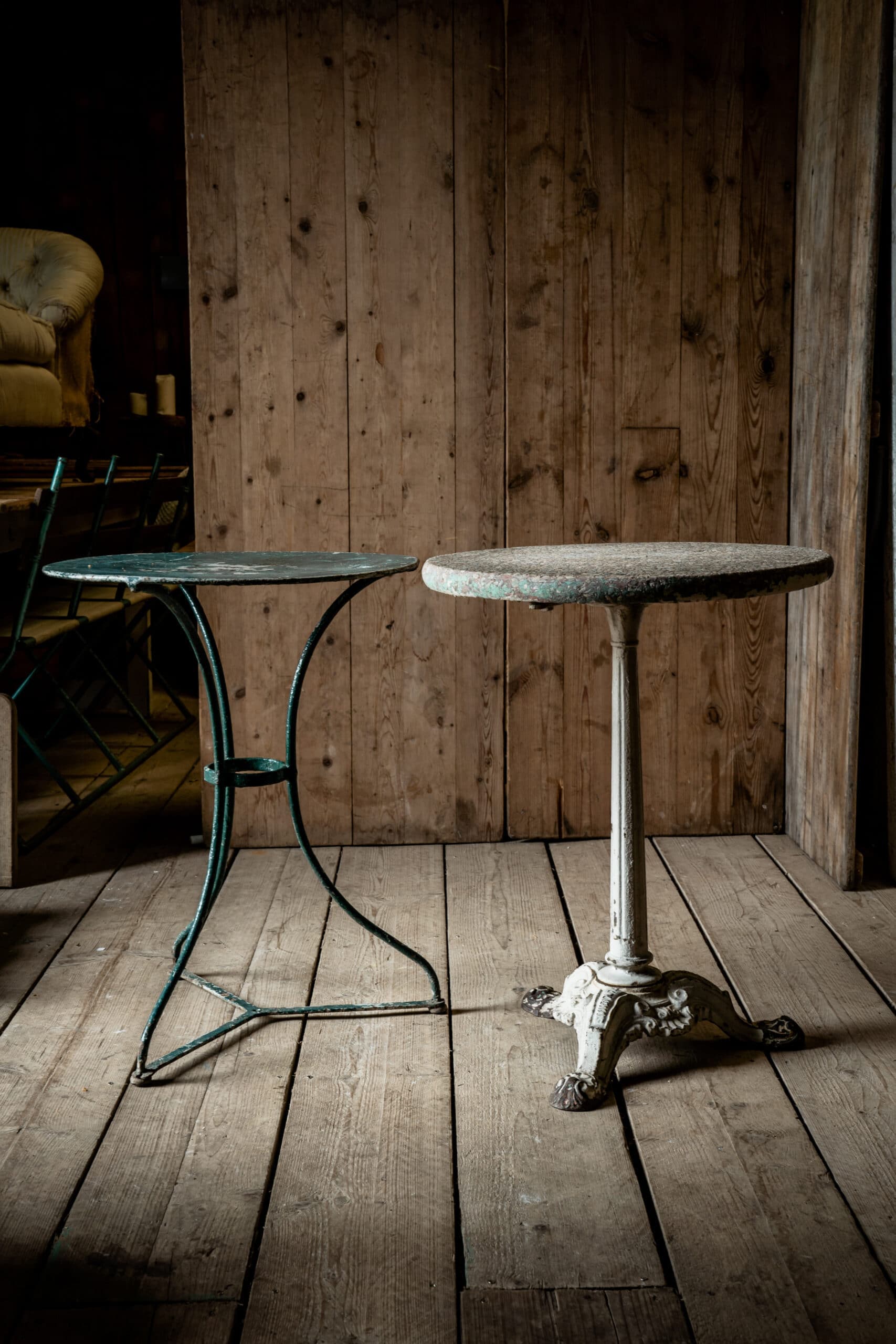 Dark Green French Guéridon Table