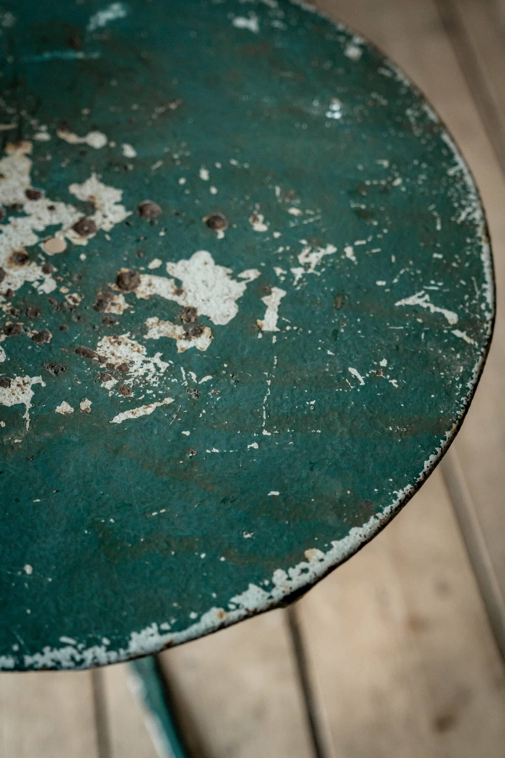 Dark Green French Guéridon Table