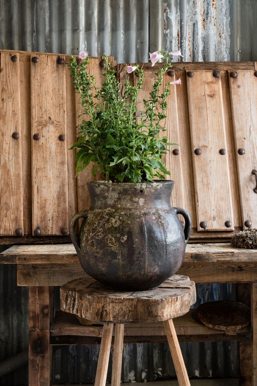 Antique English Cast Iron Table