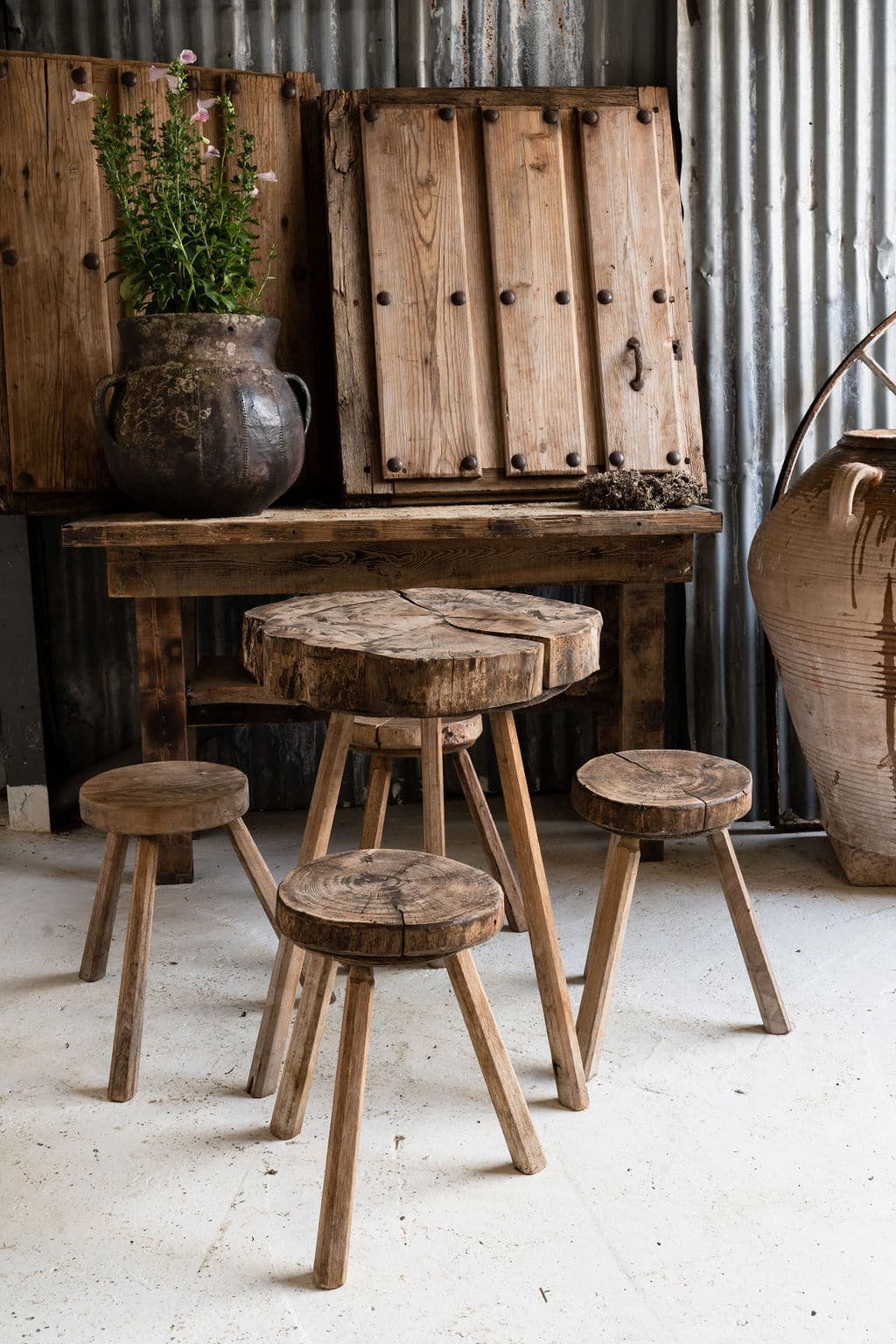 Antique English Cast Iron Table