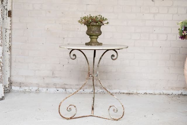 Antique English Cast Iron Table