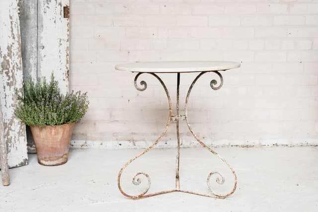 Antique English Cast Iron Table