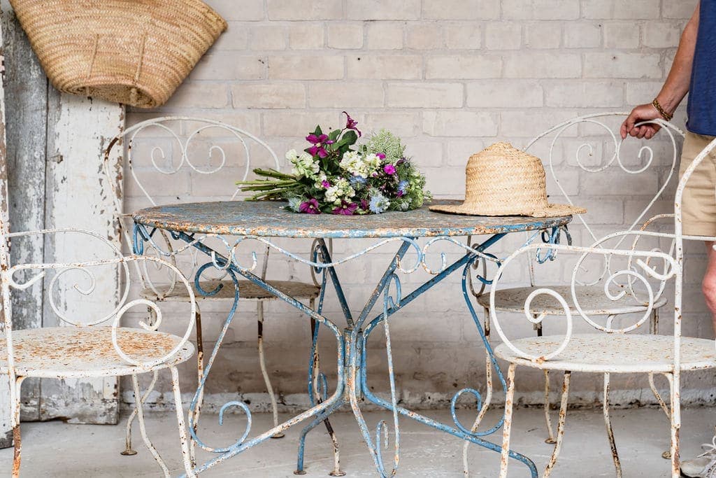 Antique English Cast Iron Table