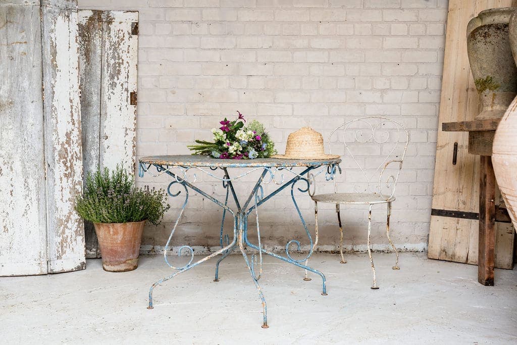 Antique English Cast Iron Table