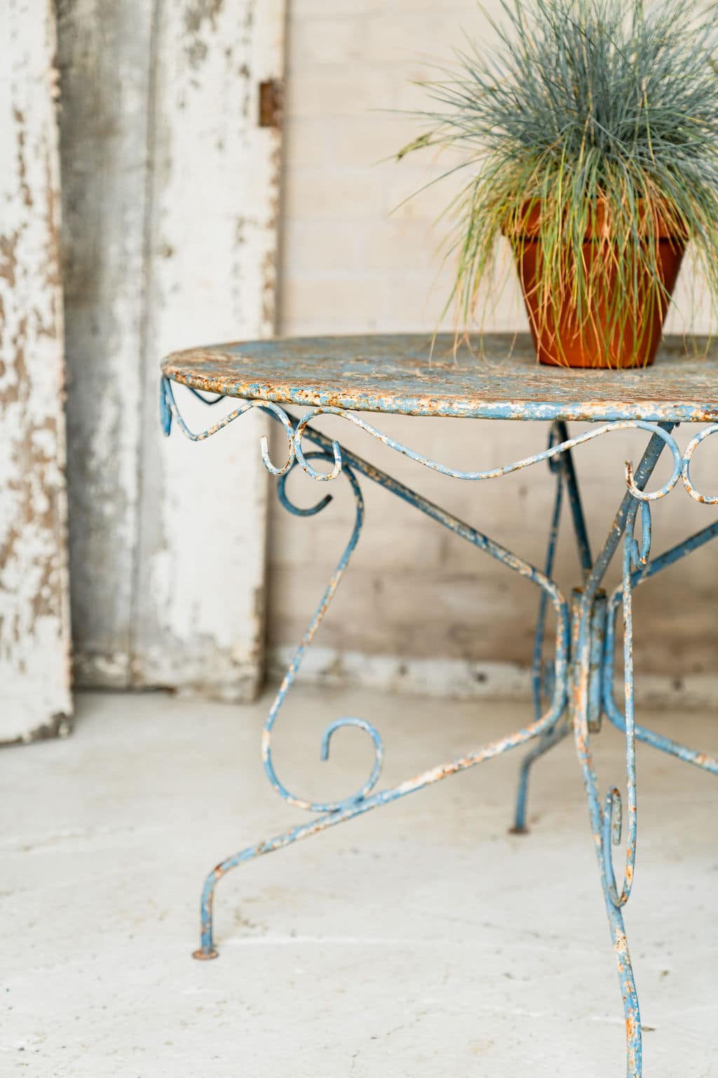 Antique English Cast Iron Table