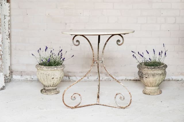 Antique English Cast Iron Table