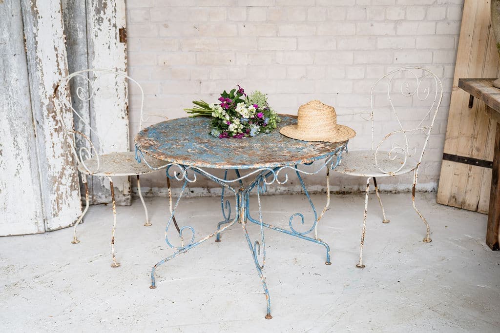 Antique English Cast Iron Table