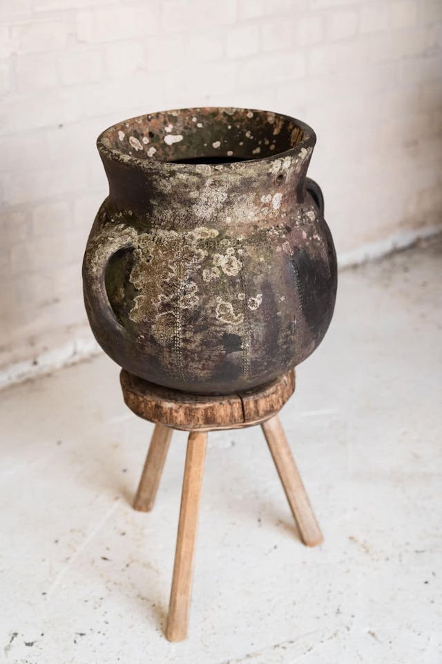 A large French 19th Century Salting Pot 
