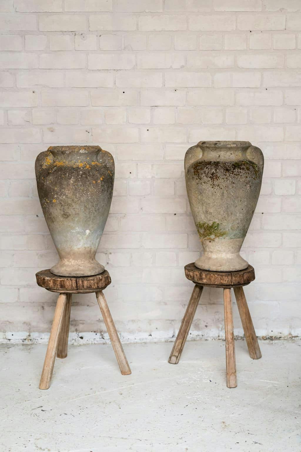 A Pair of Elegant French Tall Urns