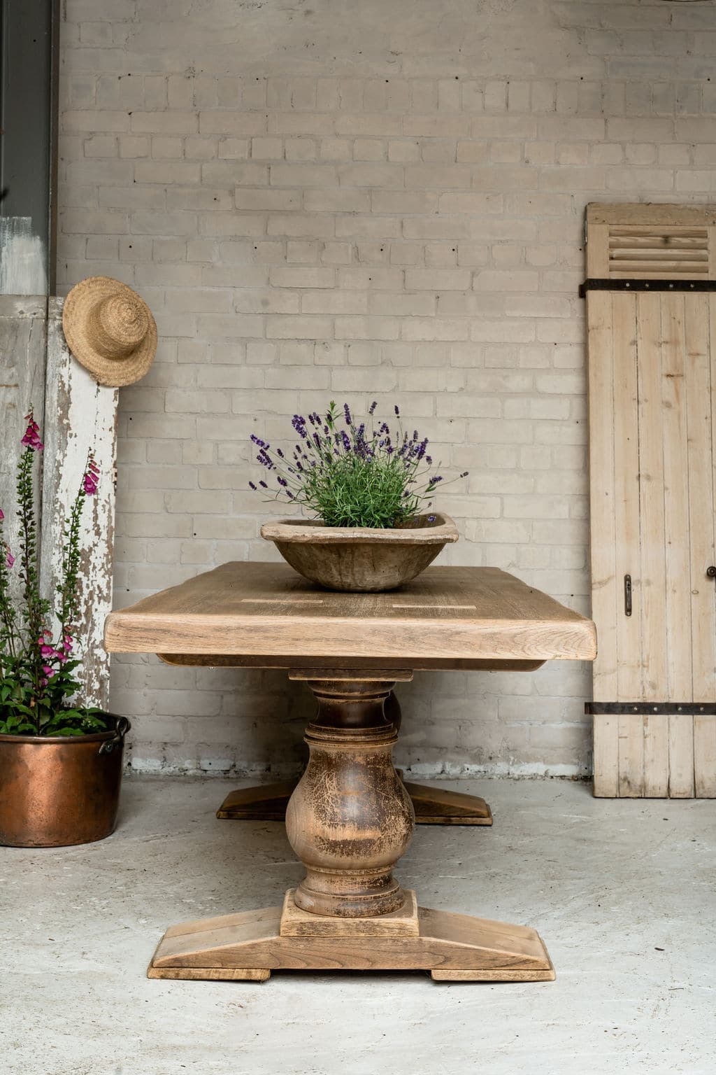 Impressive Solid Oak Monastery Table from South West France