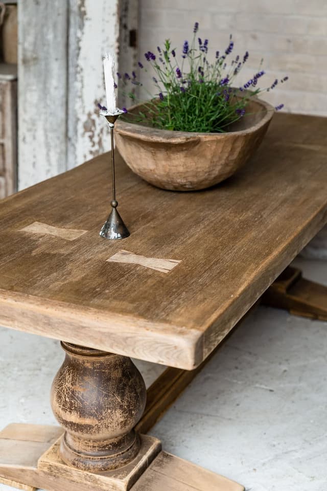 Impressive Solid Oak Monastery Table from South West France