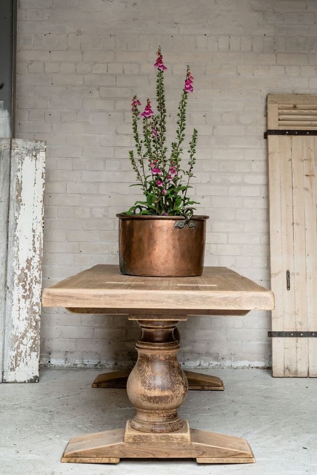 Impressive Solid Oak Monastery Table from South West France