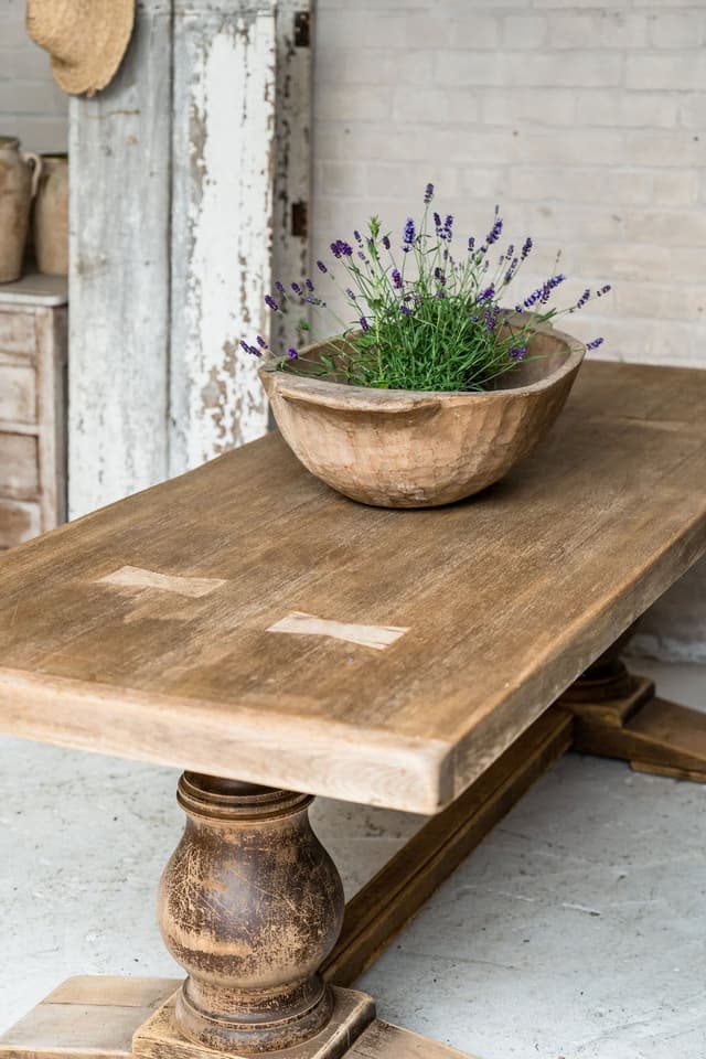 Impressive Solid Oak Monastery Table from South West France