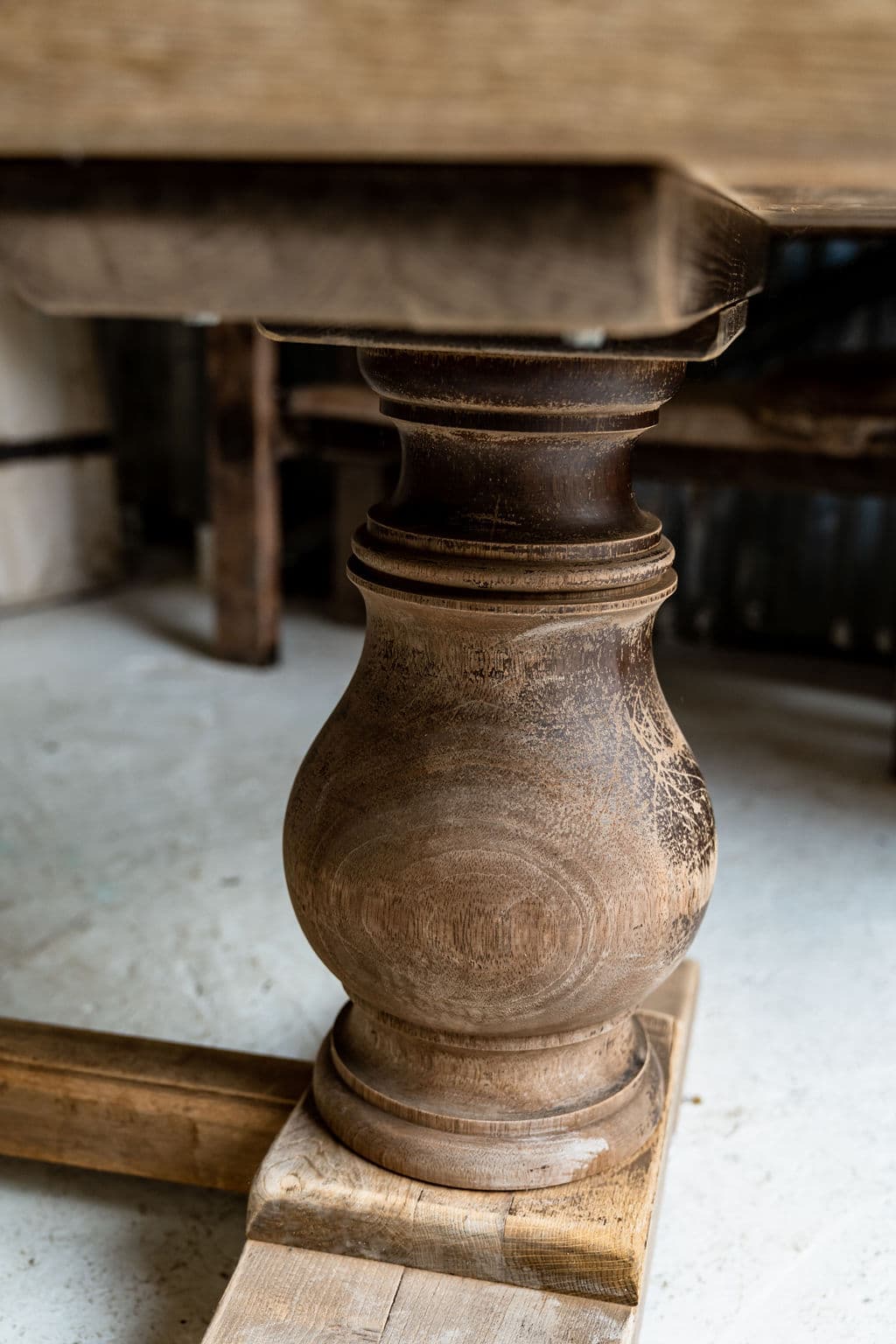 Impressive Solid Oak Monastery Table from South West France