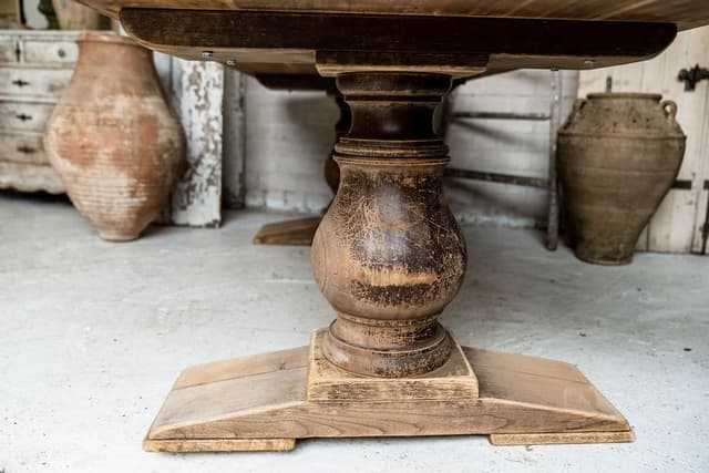 Impressive Solid Oak Monastery Table from South West France