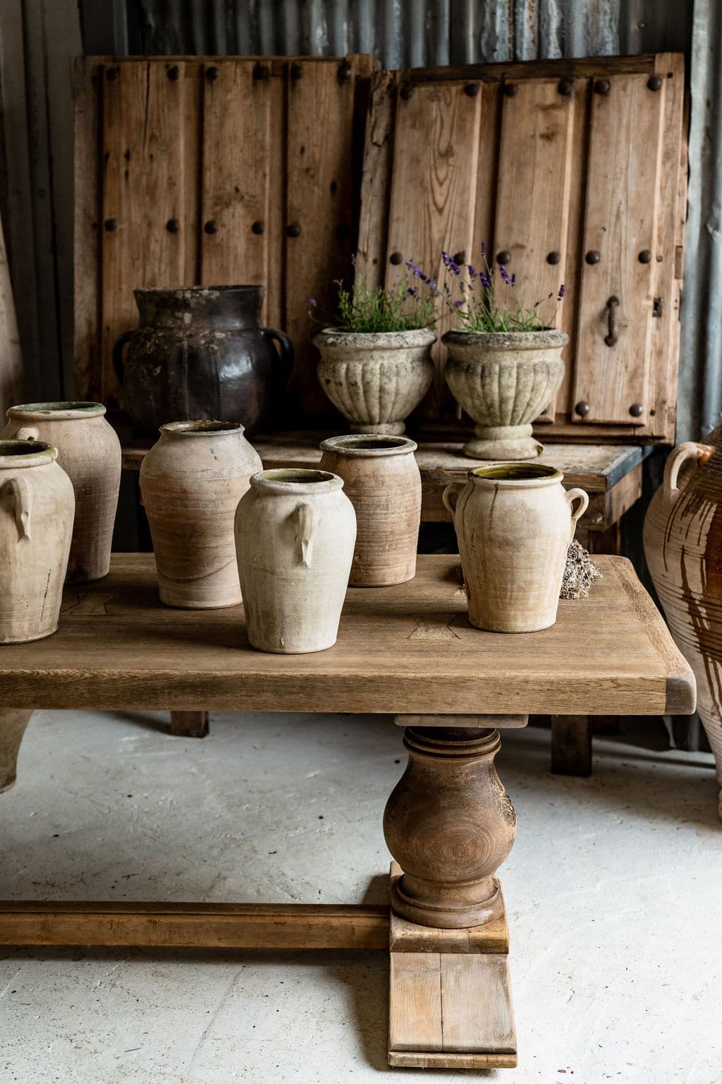 Impressive Solid Oak Monastery Table from South West France