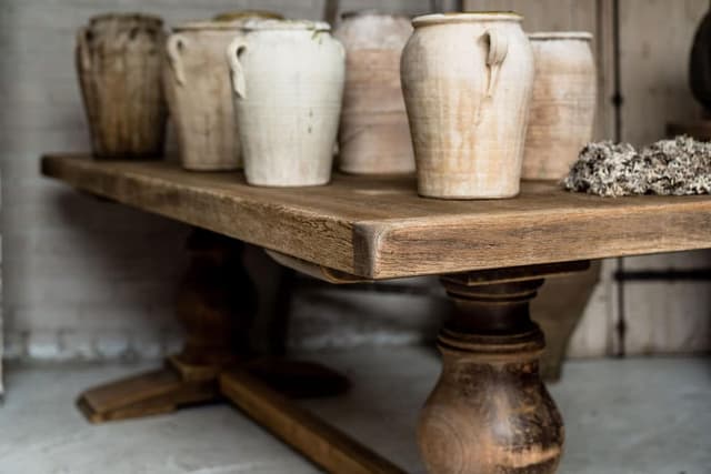 Impressive Solid Oak Monastery Table from South West France