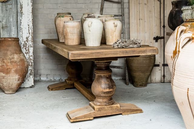 Impressive Solid Oak Monastery Table from South West France