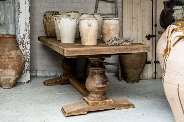 Impressive Solid Oak Monastery Table from South West France