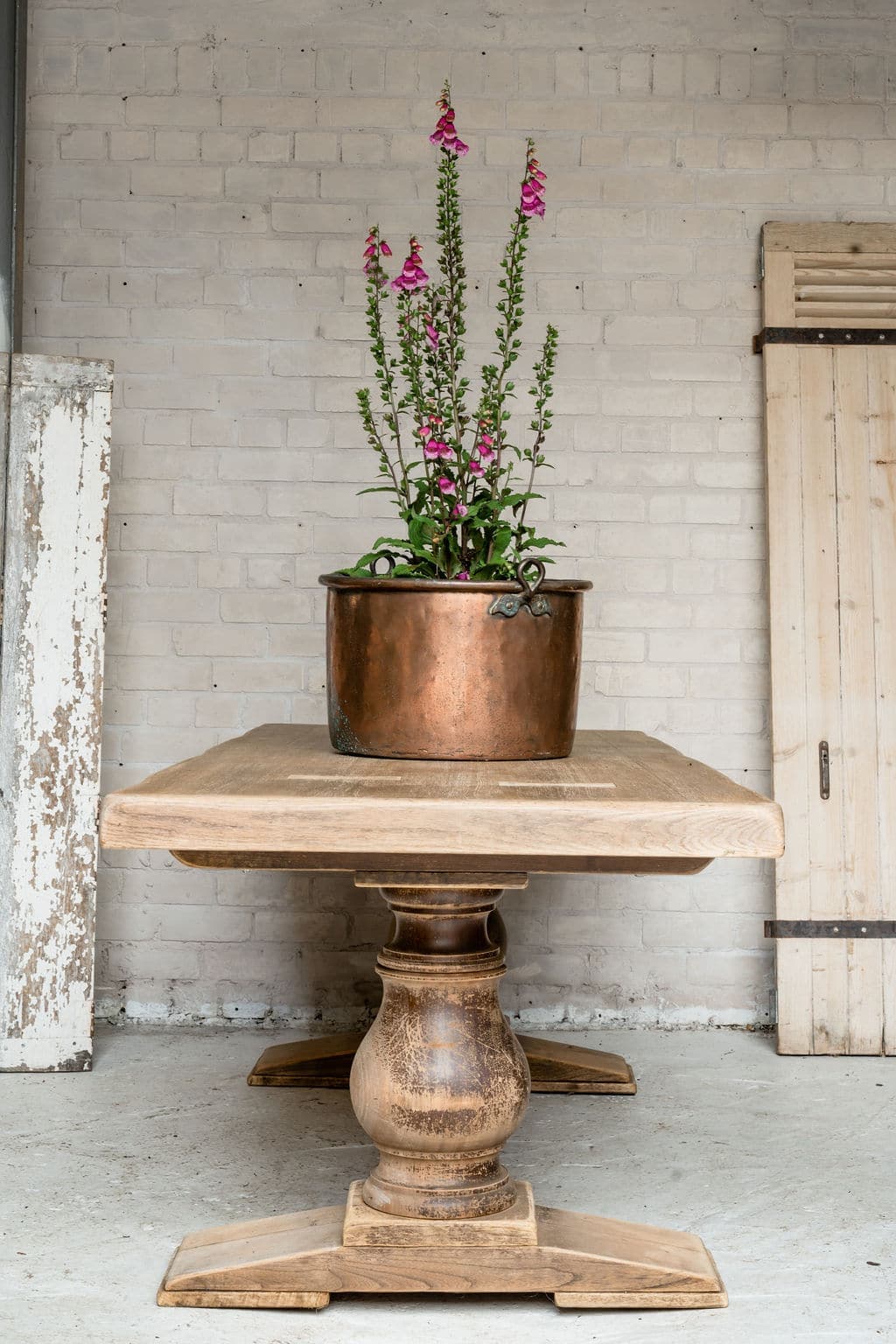 Impressive Solid Oak Monastery Table from South West France