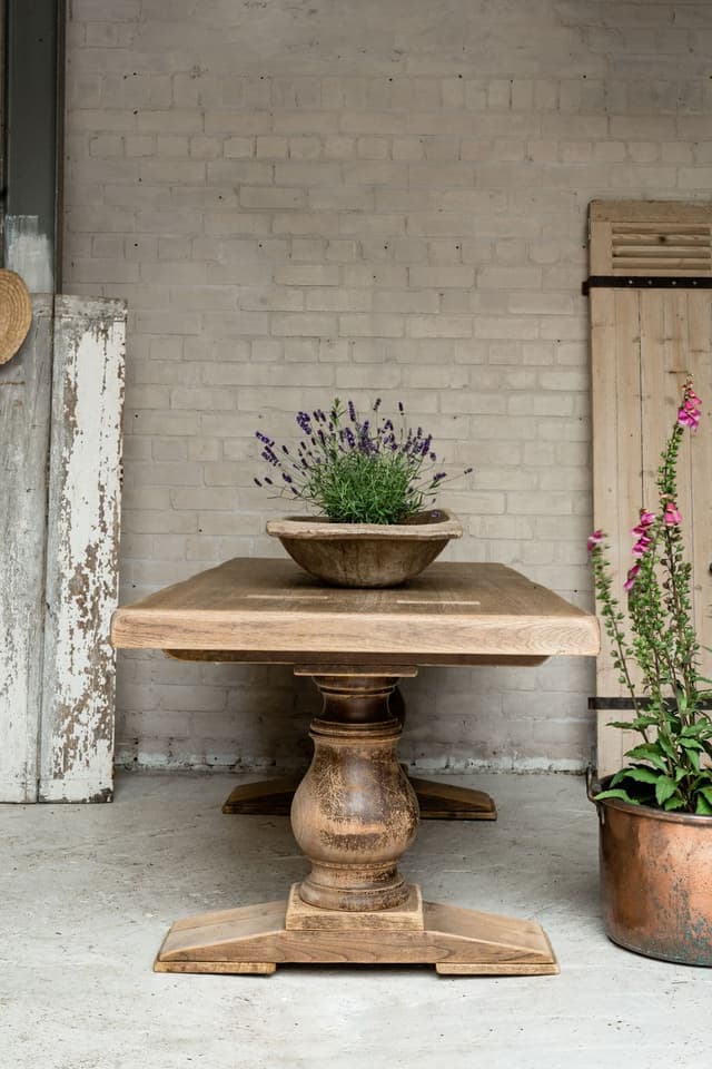 Impressive Solid Oak Monastery Table from South West France