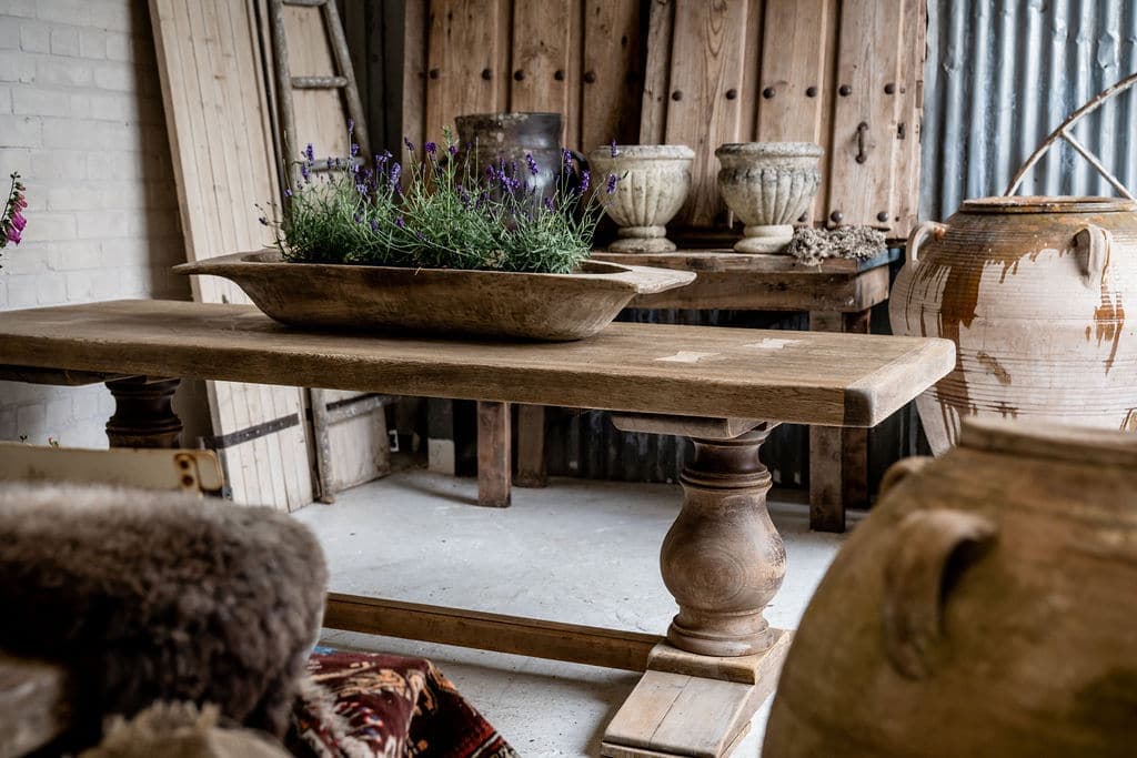 Impressive Solid Oak Monastery Table from South West France