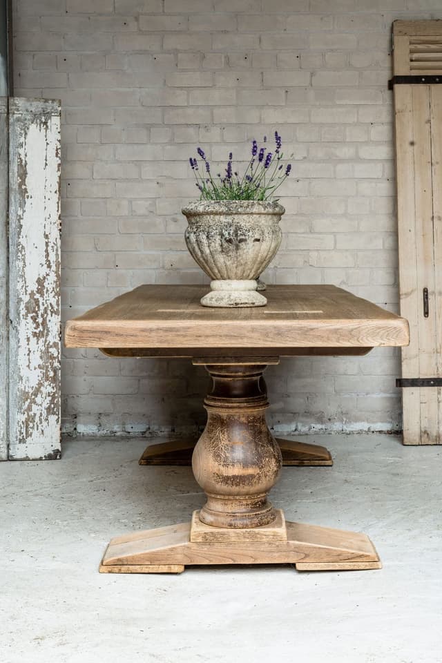 Impressive Solid Oak Monastery Table from South West France