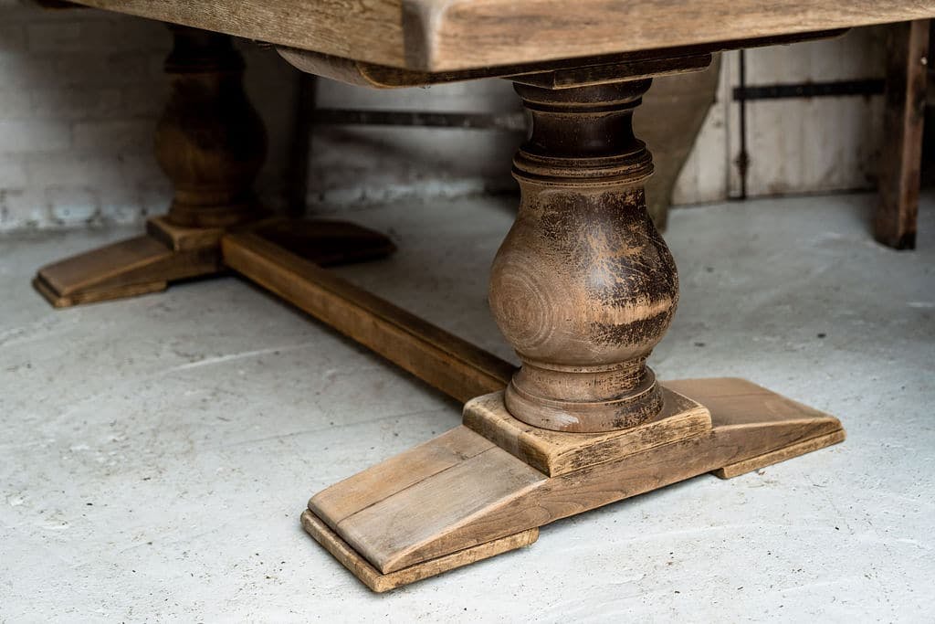 Impressive Solid Oak Monastery Table from South West France