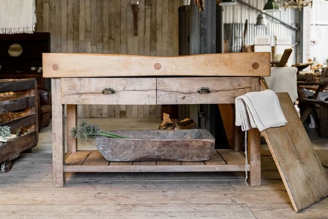 Large Primitive Dug Out Wooden Trough