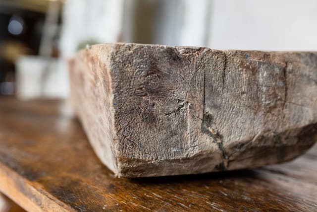 Large Primitive Dug Out Wooden Trough