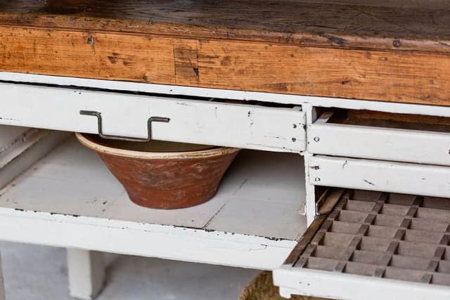 A Large Old Watchmakers Bench - Modern Rustic Style